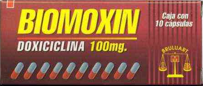 Generic Doxycycline (Biomoxin) 100mg 10 tabs, Doxiciclina